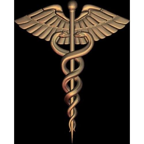 3D model snakes with wings relief for CNC router engrave Artcam Aspire type3 STL format file M464