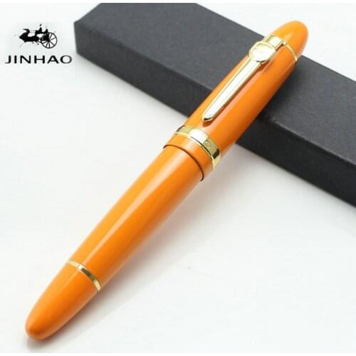 JINHAO 159 Big Size Fountain Pen Luxury Metal Ink Pen Screw Cap Business Stationery Office school supplies Writing Gift