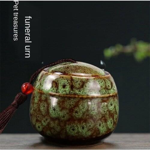 Ceramics Pet Caskets Urns Pet Memorial Urn Bird Ashes Holder Cremation Urn for Ashes Pet Urn