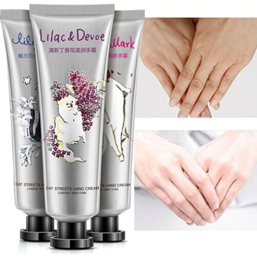 Cat Garden Hand Cream Moisturizing Hydrating Anti-Wrinkle Anti-Aging Anti-Drying Anti-Cracking Rose Extract Skin Care 30g*3Pcs