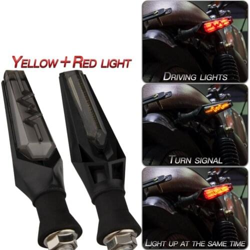 Motorcycle Turn Signal Light Double-sided Blinker Amber Turn Signals Built Flasher Relay Flashing Light LED Indicators Stop Lamp