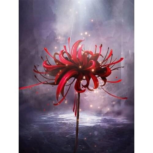 SenyuArt Diamond Painting Full Round Square Embroidery Picture Mosaic Lycoris Radiata Flower Accessories Cross Stitch Kits Decor