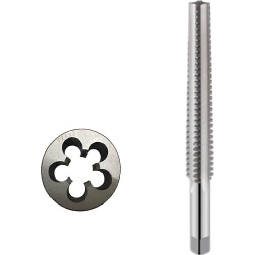 2PCS HSS Right Left hand Trapezoidal thread tap and Die set TR8 TR10 TR12 TR14 TR16 TR18 TR20 Metric screw taps dies T8 T10 T12