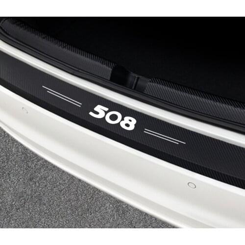 For Peugeot 508 2011 2012 2013 2014 2015 2016 2017 2018 2019 2020 2021 SW GT RXH Car Trunk Rear Bumper Sticker Decal Accessories