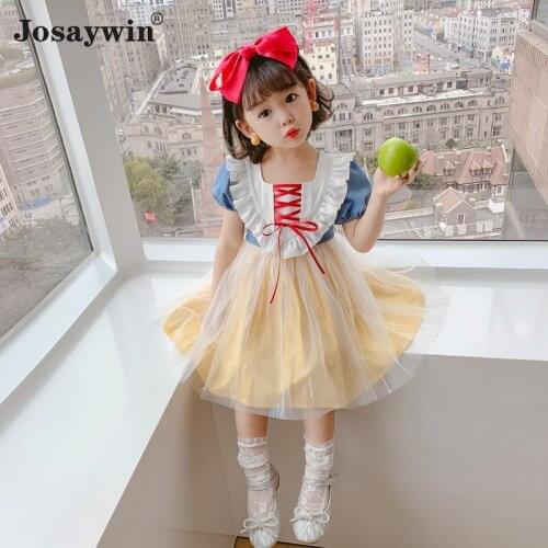 2021 New Summer Kids Dress for Girls Baby Lolita Girl kawaii Cute Wedding Dress Girl Ball Gown Party Princess Dress Vestidos