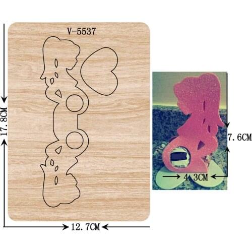 New girl wooden dies cutting dies for scrapbooking Multiple sizes V-5537