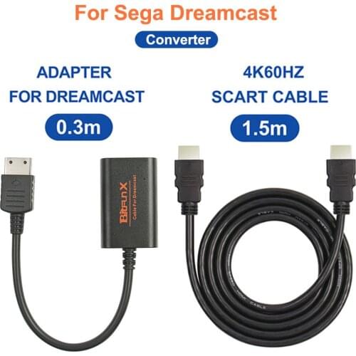 NEW HDMI Adapter For Sega Dreamcast Consoles Dreamcast HDMI/HD-Link Cable Hd Converter Cable For Sega Dreamcast Game Machine