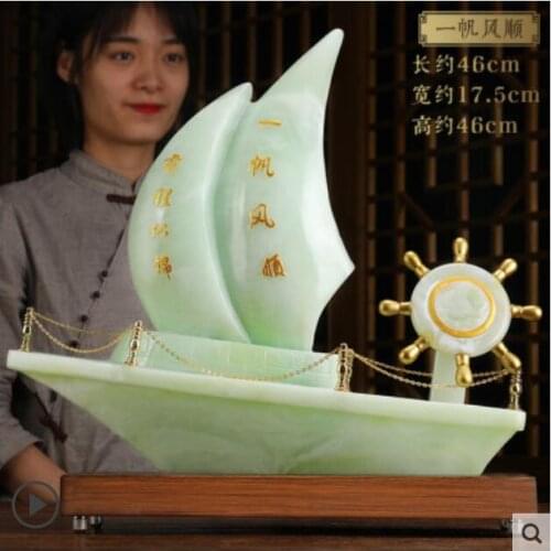 Sailing boat decoration creative home wine cabinet decoration living room porch entrance shoe cabinet key storage crafts