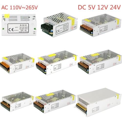 Switching Power Supply Lighting Transformer AC 110V-220V To DC 5V 12V 24V Power Converter Source LED Driver For CCTV LED Strip