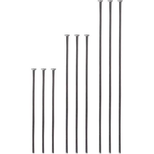 No Fade 100pcs/Lot 18-70mm Stainless Steel Flat Head Pins For DIY Headpins Findings Jewelry Making Supplies Accessories