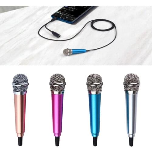 Portable Mini Microphone Vocal Musical Instrument for Fits iPhone Android Laptop Phone Laptop Notebook