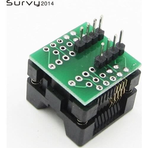 SOIC8 SOP8 to DIP8 Wide-body Seat Wide 200mil Programmer Adapter Socket Blue