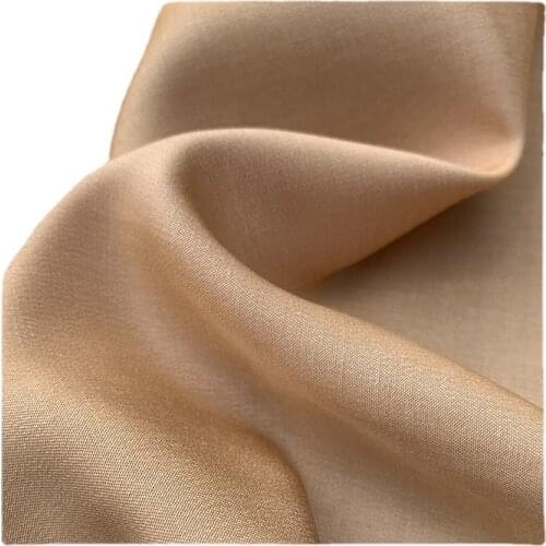 Width 59" Lustre Opaque Solid Color Fashion Simple Cotton Satin Fabric By The Half Yard For Dress Cheongsam Shirt Material