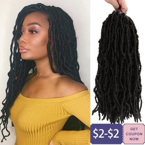 Synthetic Crochet Hair 18 Inch Locs Crochet Hair Dreadlocks Dreads Hair Extensions Faux Locs Crochet Twist Braids Blonde Ombre