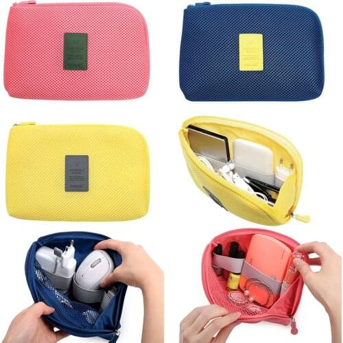 Digital Storage Bag USB Data Cable Organizer Earphone Wire Bag Pen Power Bank Travel Kit Case Pouch Electronics Accessories