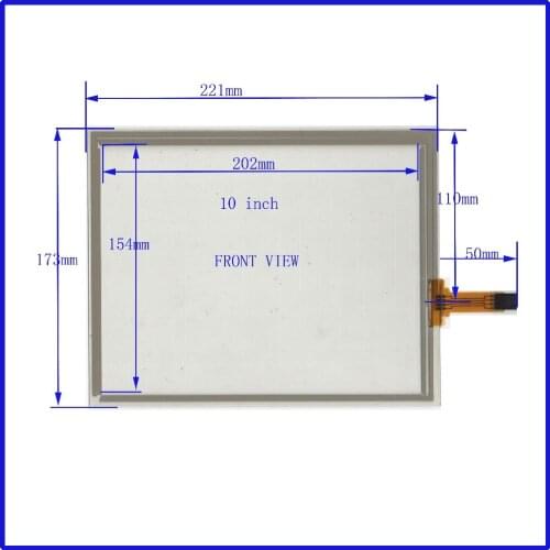 ZhiYuSun NEW 10 Inch Touch Screen 221*173mm 4 wire resistive USB touch panel overlay kit Free Shipping