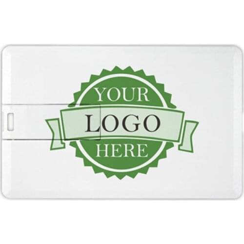 10 pieces / batch of new custom personalized LOGO ultra-thin bank credit card USB 2.0 memory stick driver