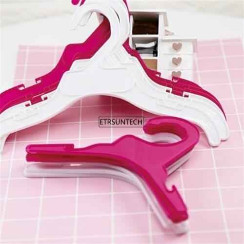 200pcs Plastic Tough Pet Dog Puppy Cat Clothes Clothing Rack Hanger White&Red Length Dog Product Accessories