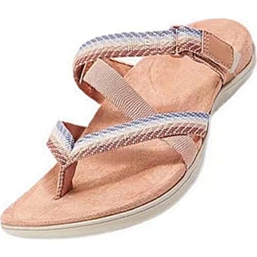 2021 Sandals Womens Chunky Flats Shoes Female Slippers Platform Woman Leather Casual Shoes Beach Ladies Slippers Woman Sandal