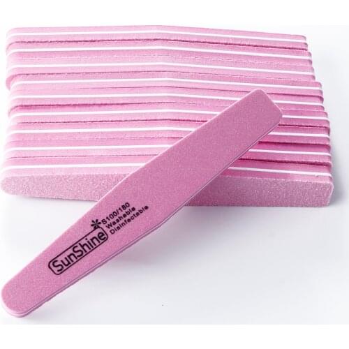 30PCS Nail Files Buffer lime a ongle Emery 100/180 Gel Remover Manicure Polishing Gel Removal Buffers Sanding File Sponge