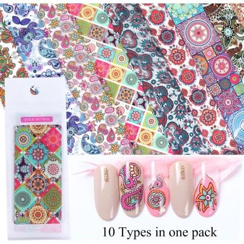 300set/lot Mix Styles Eco-Friendly Material Nail Stickers 20x4cm Transfer Star Retro Painting Nail Art Supplies HA1838