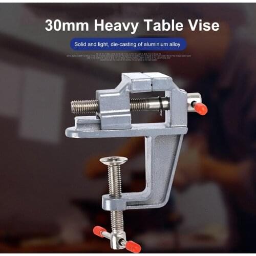 35MM Aluminium Alloy Table Bench Clamp Vise Mini Bench Vise Table Screw Vise for DIY Craft Mold Fixed Repair Tool