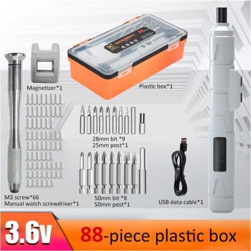 Mini Lithium Cordless Electric Power Screwdriver Tool With USB Charger Repair Tool Portable 3.6V Rechargeable 1100m Ah Battery