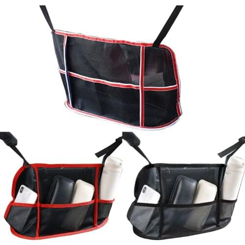 Car Net Pocket Handbag Holder 3-Layer Car Mesh Organizer Seat Back Net Bag Handbag Holder for Car Seat Storage
