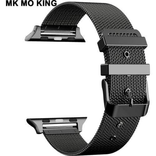Milan Stainless Steel Strap Bracelet Women for apple Role Men Apple Watch Band Loop Link Iwatch 42mm 44mm 38mm Serise 2 3 4