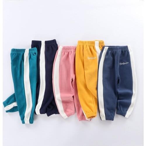 Children Casual Pants 2021 New Girls Sports Pants Trousers Boys Spring And Autumn Children Pants In The Big Children Clothing