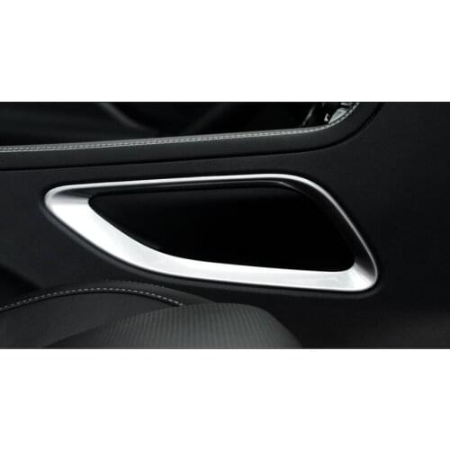 For Jaguar F-Pace F pace 2016 2017 ABS Chrome Interior Shift Box Side Cover Frame Trim Car Accessories Styling