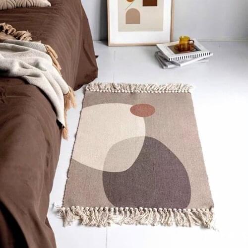 Home Carpet Bedroom Net Red Bedside Blanket Living Room Small Floor Mat Coffee Table Nordic Tapis Sport Priere Musulman