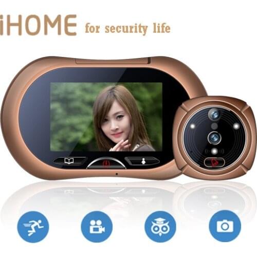3.7" Motion detectin iHome Video Doorphone ,Anti-Burglary Alarm Video Doorphone ,Night Vision Door alarm