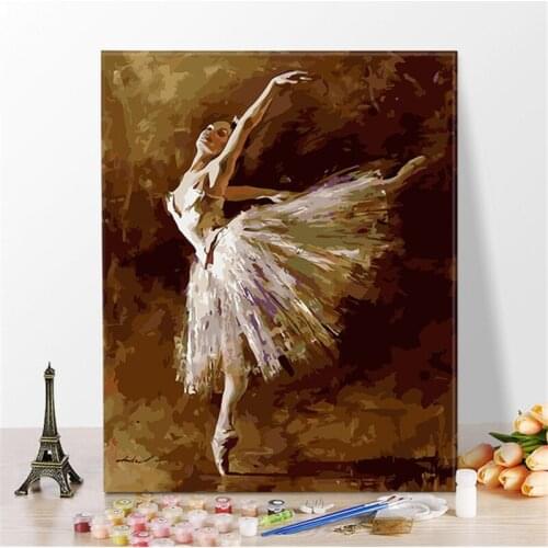 Ballet Goddess Paintings By Numbers DIY Pictures Oil Coloring By Numbers Set Gift Drawing By Numbers Canvas Decor New Arrivals