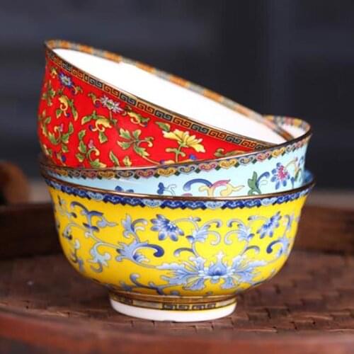 5.5 inch Jingdezhen Ceramic Bowl Chinese Style Bone china Tableware Soup Rice Bowls Ramen Mixing Food Container Home Dinnerware