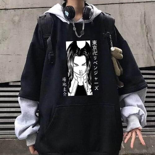 2021 Janpanese Anime Tokyo Revengers Keisuke Baji Hoodie Unisex Long Sleeve Funny Hip Hop Pullover Sweatshirts Clothes