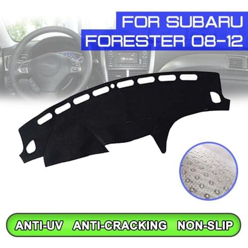 Car Dashboard Mat Anti-dirty Non-slip Dash Cover Mat UV Protection Shade for Subaru Forester 2008 2009 2010 2011 2012
