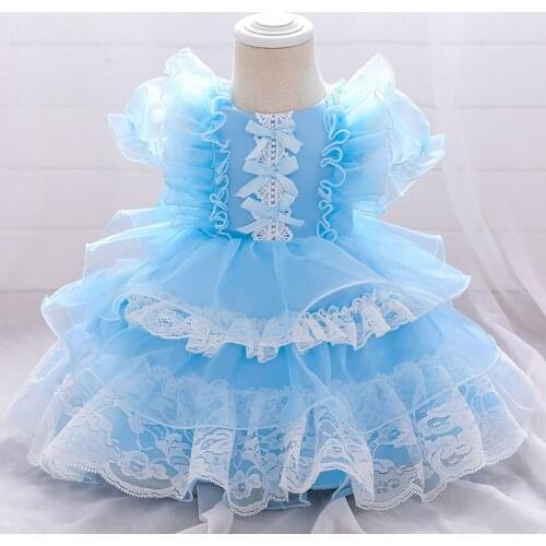 Baby Girl Cute Princess Costumes Sweet Lolita Dresses For Girls Christmas Dress Formal Party Dress 0 1 2 3 4 5 Year Kids Clothes