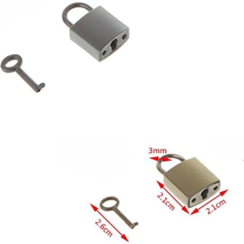 2.1 x 2.1 cm Mini Love Pad Lock 4 Colors With Key For Tiny Luggage Bag Case Suitcase Craft Lock