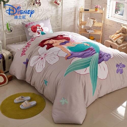 Disney Soft Home Duvet Cover Boys Girls Childrens 100% Cotton Quilt Cover Fashion Cartoons Printed Childrens Bed Set 4pecs