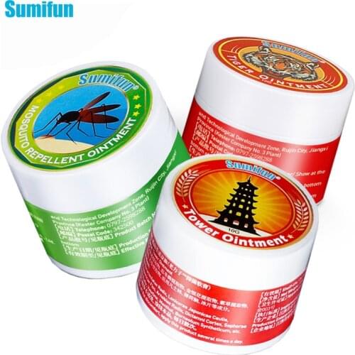 Sumifun 3types Ointment Cold Headache Stomachache Dizziness Heat Stroke Insect Stings Arthritis Muscle Oil