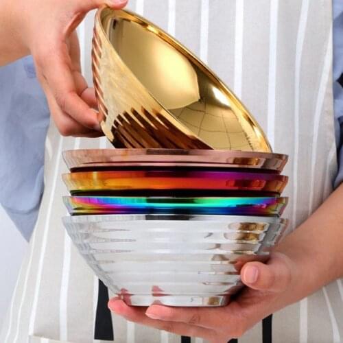 Heat Insulation Noodle Bowl Japanese Ramen Noodles Soup Fruit Large Bowl Rice Salad Eating for Restaurant Kitchen Tableware