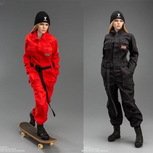 VERYCOOL VCL-1004 1/6 Female Clothes Workwear Coverall Suit Clothing Set for 12" Action Figure Body