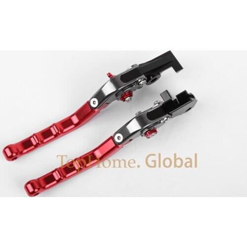 Top quality CNC Foldable Folding Fingers Wave Brake Clutch Levers For Ducati Monst M600 1994-2001 Red&Titanium&Black