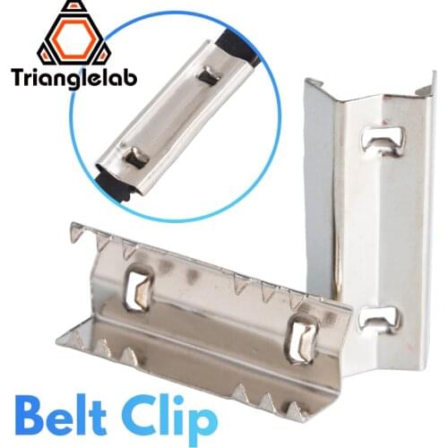 Trianglelab Belt Clip Lock For 2GT Belt Timing Belt 6MM 9MM Belt Clamp Crimp Style 3D Printer Accessories