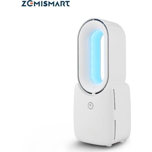 Tuya Smart No-blade Fan with Colorful Night Light Alexa Google Home Control Baby Care Leafless Fan