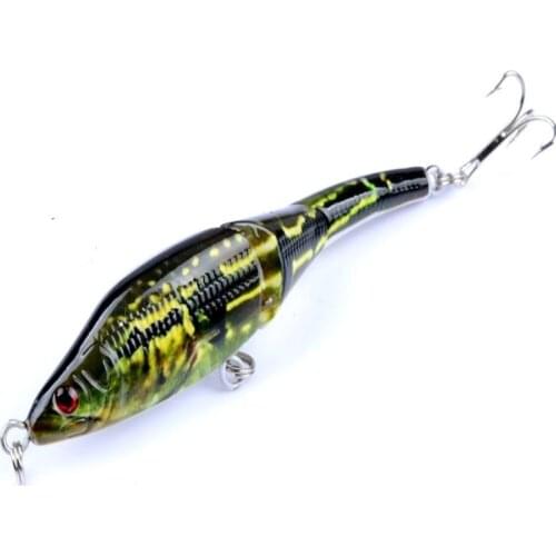 1Pcs Classic Multi-section Painting Minnow 9.5cm/8.9g Crankbait Hard Bait Artificial Isca Wobble Painted Bass Carp Fishing