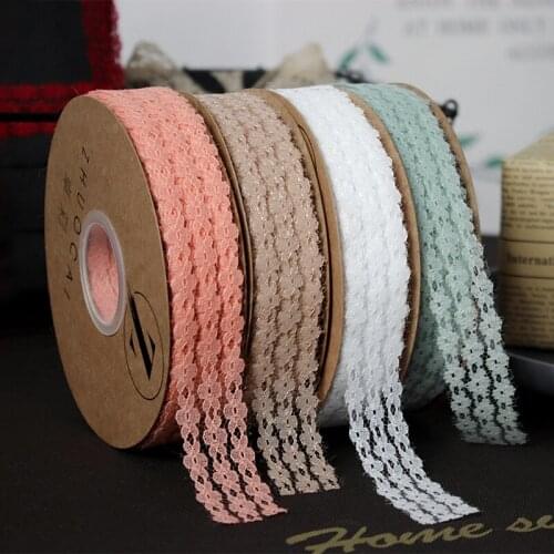 36 M Lace Ribbon Watersoluble Embroidery Floral Ribbon for Flower Bouquets Gifts Wrapping Christmas Wedding Decoration Accessory
