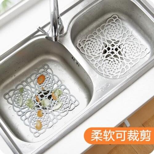 Bathroom Accessories Sink Drain Hair Catcher Clipping Shower Filter Kitchen Sink Strainer Pad