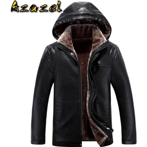 Free Shipping Hot Sale Men Winter Thick Leather jacket male Casual flocking fur Jacket Mens Sheep skin Clothing Leather Jackets